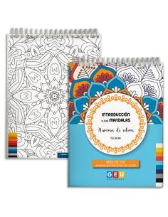 Kit mandalas: Cuaderno y 24 rotuladores de doble punta