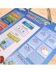 Calendario magnético infantil Montessori, Niños +5,... 2