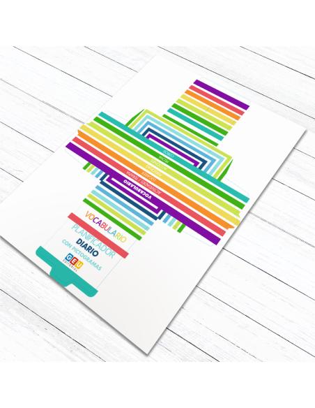 Planificador visual con velcro adhesivo diario