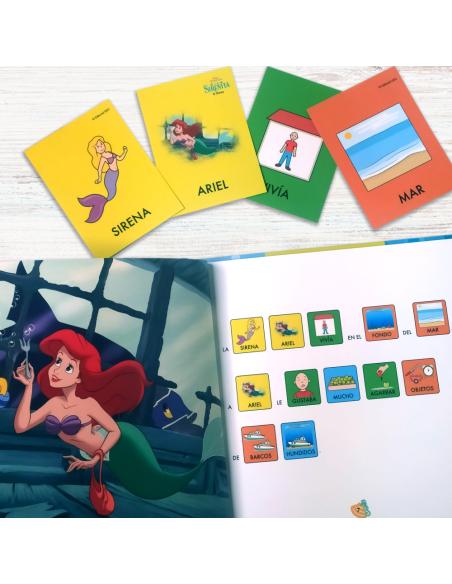 Cuento con pictogramas en mayúscula Disney: La Sirenita