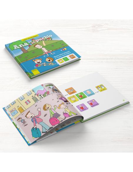 Ana va al pueblo · Cuento con pictogramas