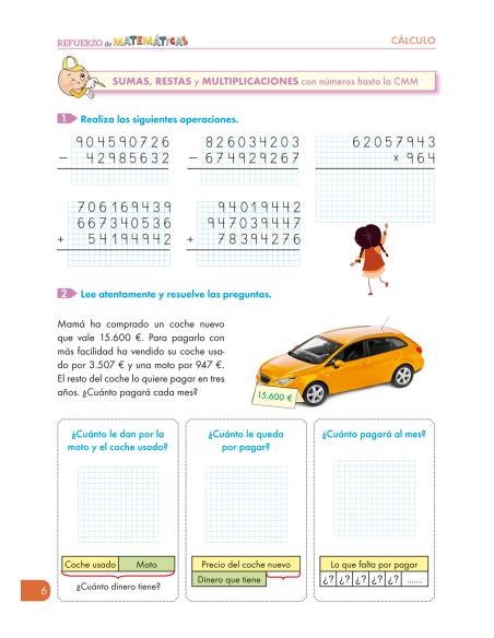 Cuaderno de Refuerzo de matemáticas - Matemáticas comprensivas 16