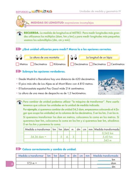 Cuaderno de refuerzo de matemáticas - Matemáticas comprensivas 18