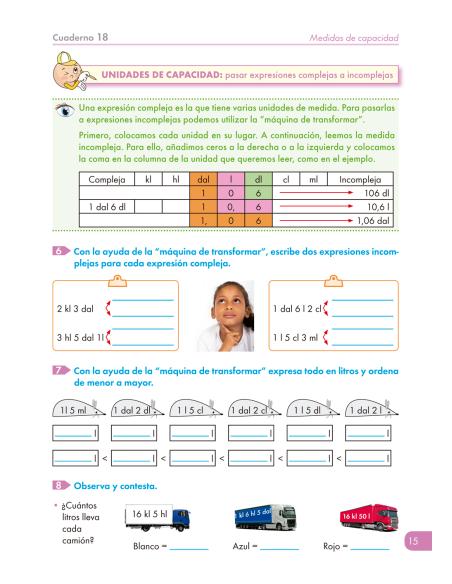 Cuaderno de refuerzo de matemáticas - Matemáticas comprensivas 18