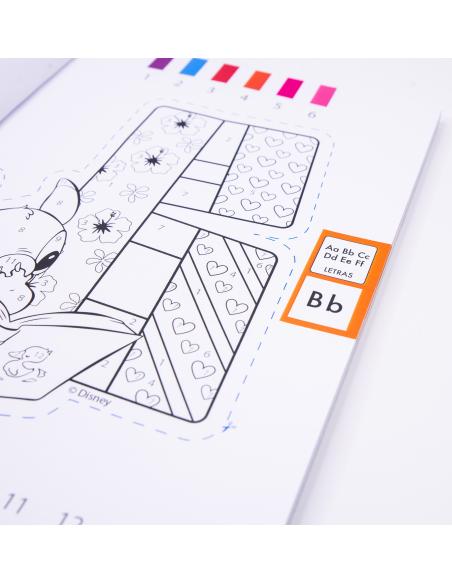 Kit Pintar por Números Stitch: Libro para Colorear Disney + 12 Lápices acuarelables - Manualidades stitch para calmar y relajar