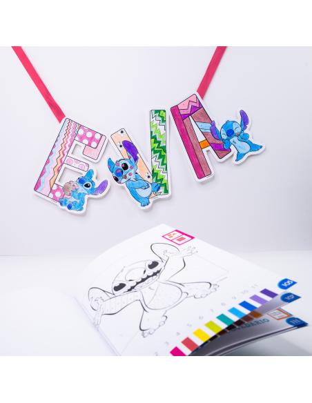 Kit Pintar por Números Stitch: Libro para Colorear Disney + 12 Lápices acuarelables - Manualidades stitch para calmar y relajar