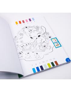 Paint by numbers. Stitch + lápices de madera 2