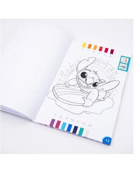 Libro para Pintar por números Lilo y Stitch. Libros de dibujo para  Manualidades niños y adultos para calmar y relaja