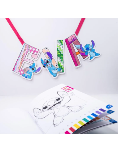 Libro para Pintar por números Lilo y Stitch....