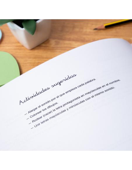 El caminito de las letras · Cuaderno 1· Pauta destacada 8 mm