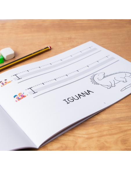 El caminito de las letras · Cuaderno 1· Pauta destacada 8 mm