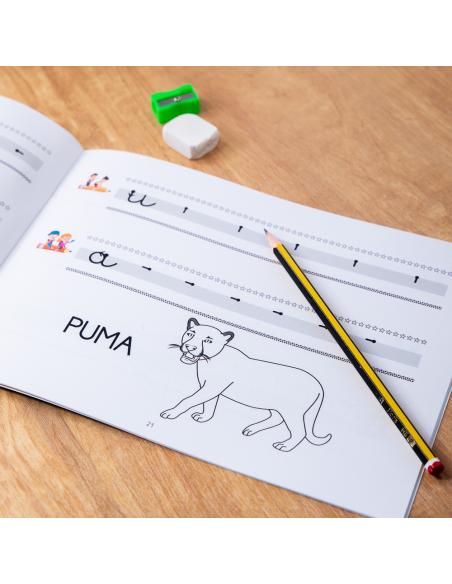 El caminito de las letras · Cuaderno 1· Pauta destacada 8 mm