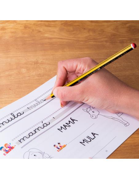 El caminito de las letras · Cuaderno 2 · Pauta destacada 6 mm