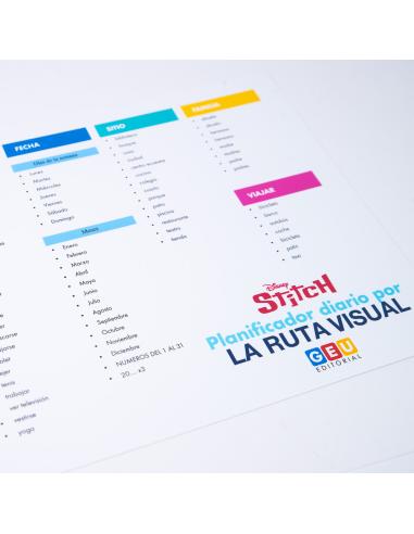 STITCH. Planificador diario por la ruta visual...