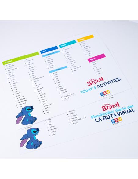 STITCH. Planificador diario por la ruta visual en inglés