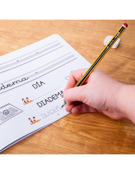 El caminito de las letras · Cuaderno 3 · Pauta destacada 6 mm