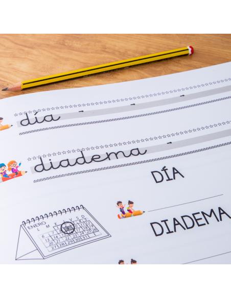 El caminito de las letras · Cuaderno 3 · Pauta destacada 6 mm