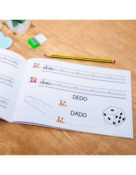 El caminito de las letras · Cuaderno 3 · Pauta destacada 6 mm