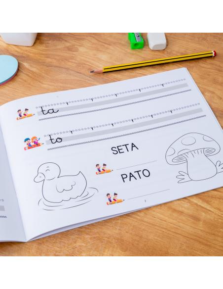 El caminito de las letras · Cuaderno 3 · Pauta destacada 6 mm