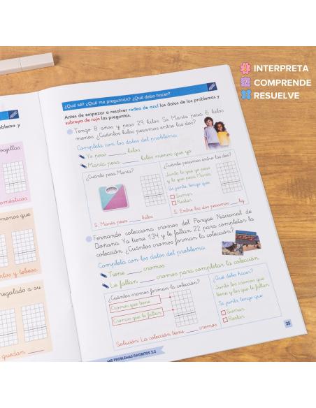 Pack problemas de matemáticas para primaria 2
