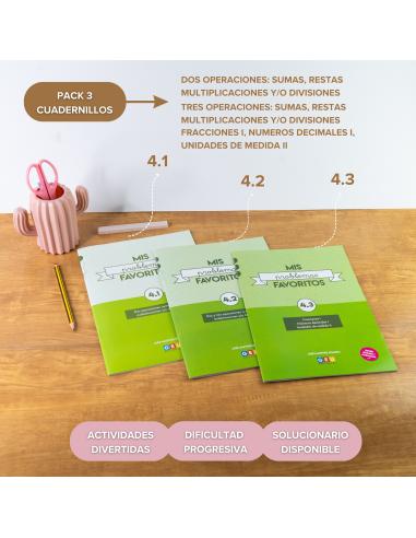 Pack problemas de matemáticas para primaria 4