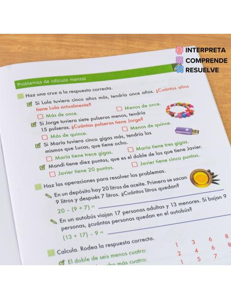 Pack problemas de matemáticas para primaria 4