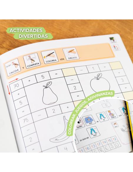 Cuaderno de refuerzo con matemáticas, Cálculo 3 adaptación con pictogramas