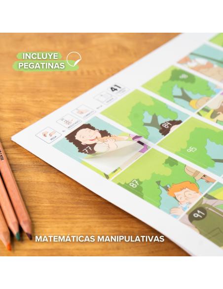 Cuaderno de refuerzo con matemáticas, Cálculo 3 adaptación con pictogramas