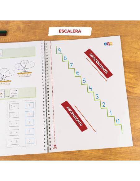 Cuaderno de refuerzo con matemáticas, Cálculo 0 adaptación con pictogramas