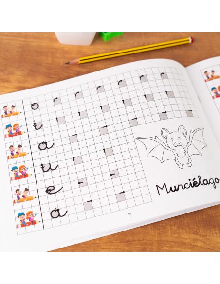 El caminito de las letras · Cuaderno 1· Cuadrícula destacada 8 mm