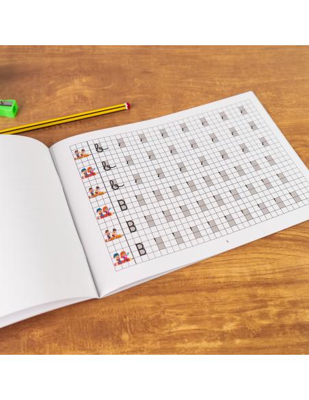 El caminito de las letras · Cuaderno 3 · Cuadrícula destacada 6 mm