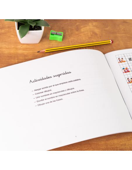 El caminito de las letras · Cuaderno 4 · Cuadrícula destacada 6 mm