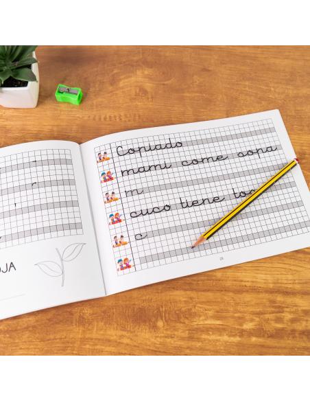 El caminito de las letras · Cuaderno 4 · Cuadrícula destacada 6 mm