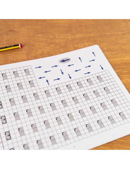 El caminito de las letras · Cuaderno 6 · Cuadrícula destacada 6 mm