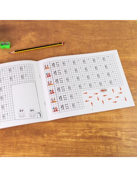 El caminito de las letras · Cuaderno 6 · Cuadrícula destacada 6 mm