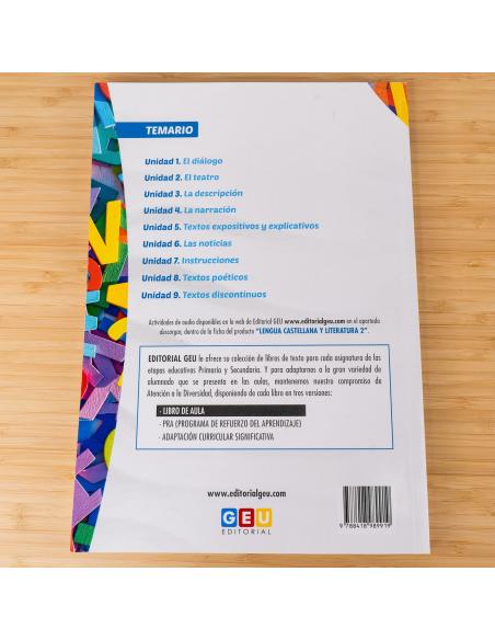 Lengua Castellana Y Literatura 2 Eso - Aula Inclusiva - Libro De Aula