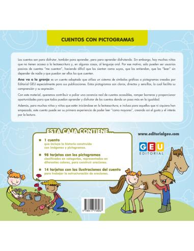 Ana va a la granja · Cuento con pictogramas