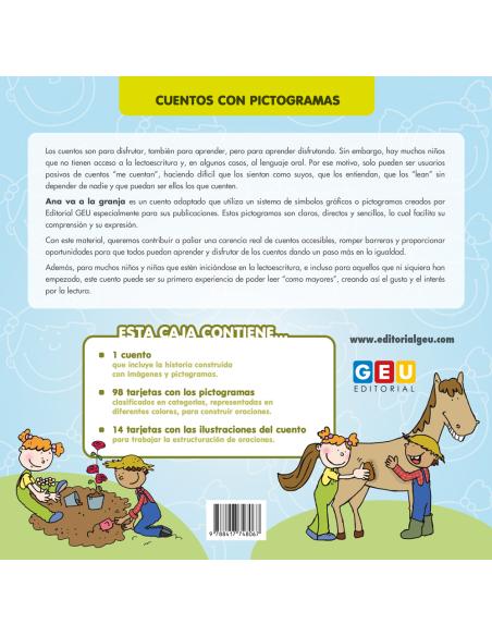 Ana va a la granja · Cuento con pictogramas