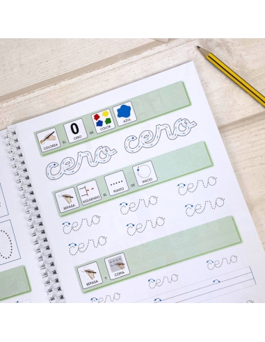 Cuaderno de refuerzo con matemáticas, números...