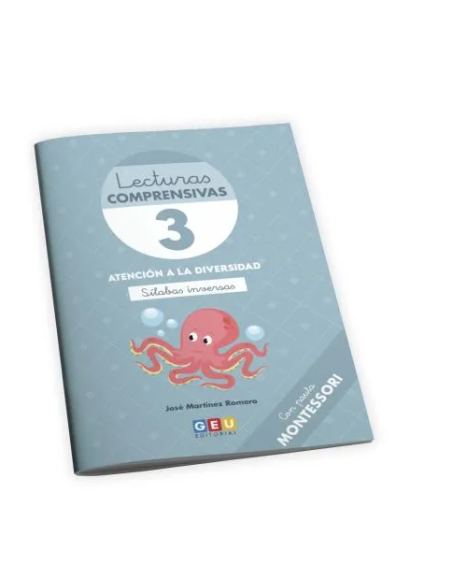 Lecturas comprensivas 3. Leo sílabas inversas. Pauta montessori