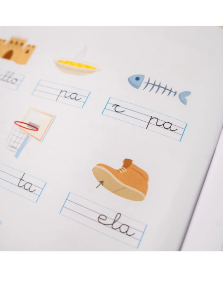 Lecturas comprensivas 3. Leo sílabas inversas. Pauta montessori