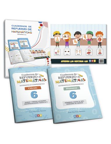 Pack cuadernos de refuerzo de matemáticas,...