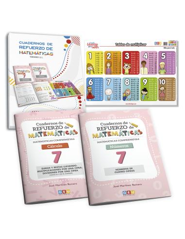 Pack cuadernos de refuerzo de matemáticas,...