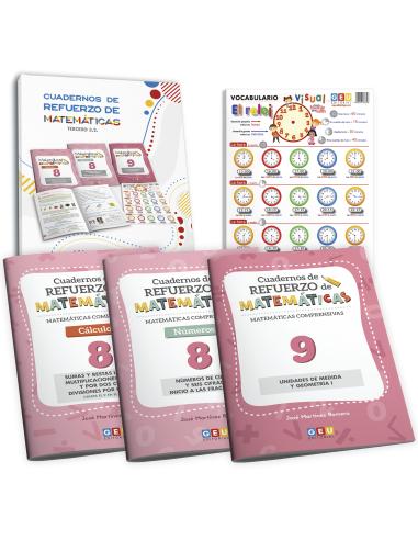 Pack cuadernos de refuerzo de matemáticas,...