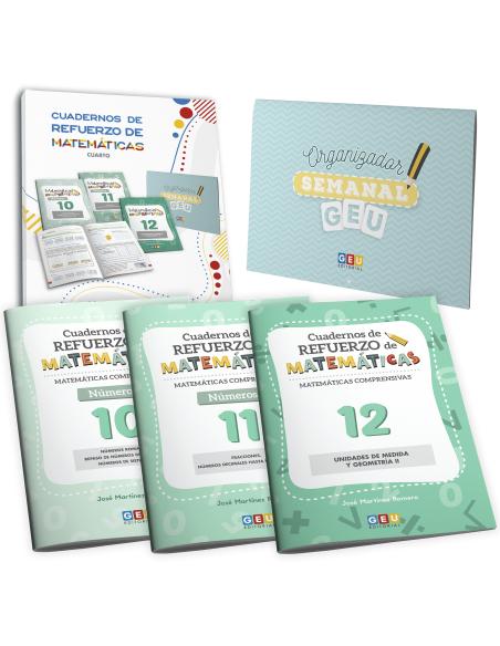 Pack cuadernos de refuerzo de matemáticas, cuarto