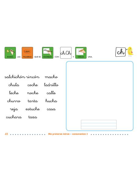 Mis primeras letras: Consonantes 3