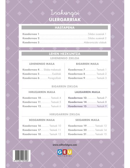 Irakurgai ulergarriak 15