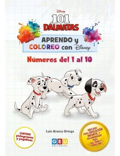 Aprendo y coloreo con Disney. 101 Dálmatas. Números del 1 al 10 2