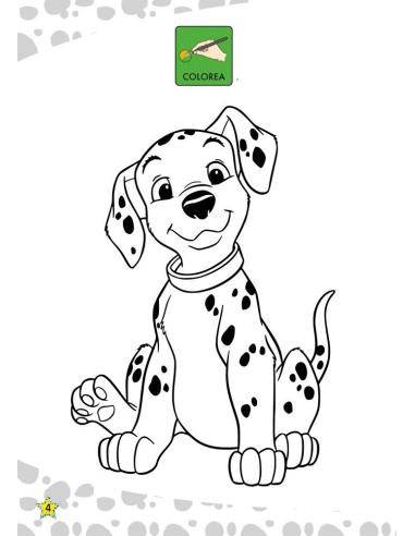 Aprendo y coloreo con Disney. 101 Dálmatas. Números del 1 al 10