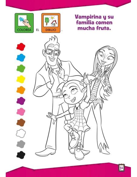 Aprendo y coloreo con Disney. Vampirina. English: Hello! Basic vocabulary